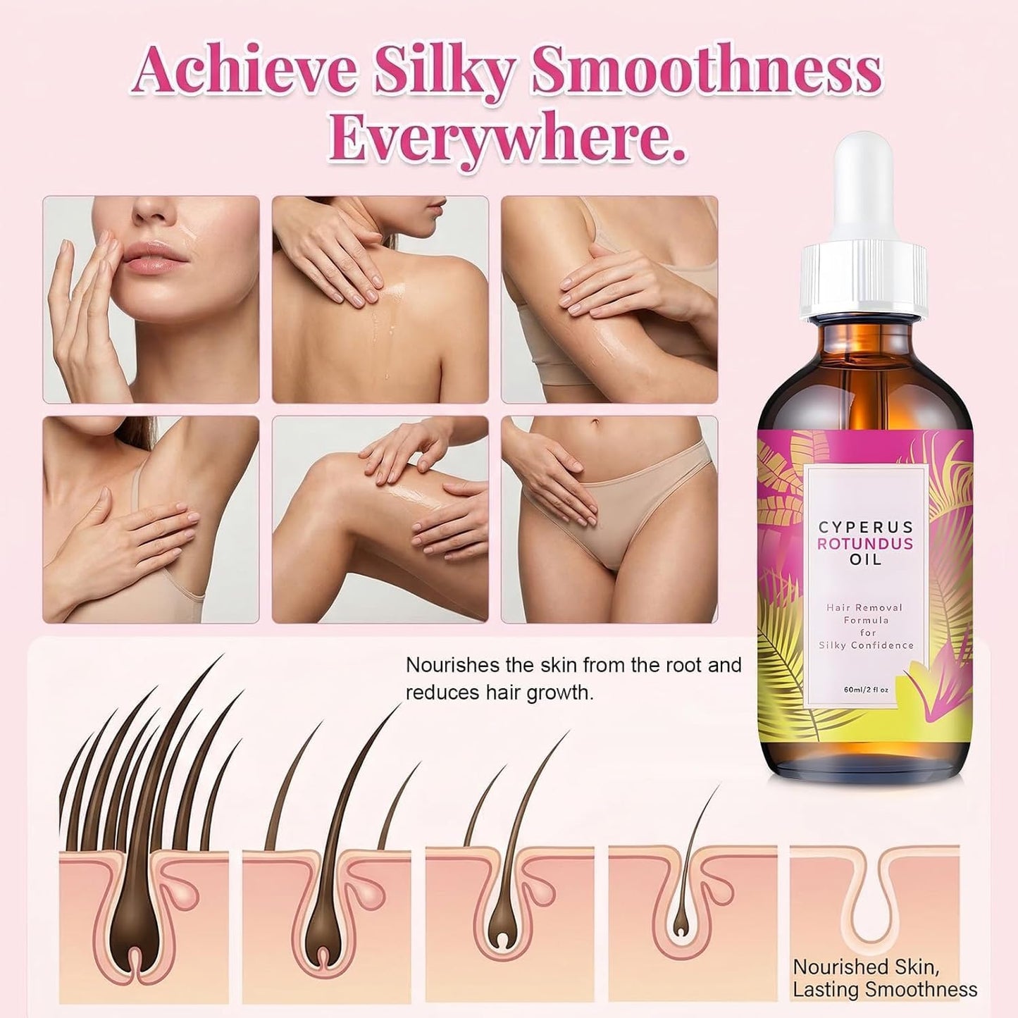 Hair Removal Cyperus Rotundus Essential Oil